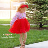 Custom Christmas Village print dress