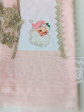 Custom Vintage Santa Dress pink